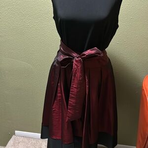 Wrap burgundy short dress
